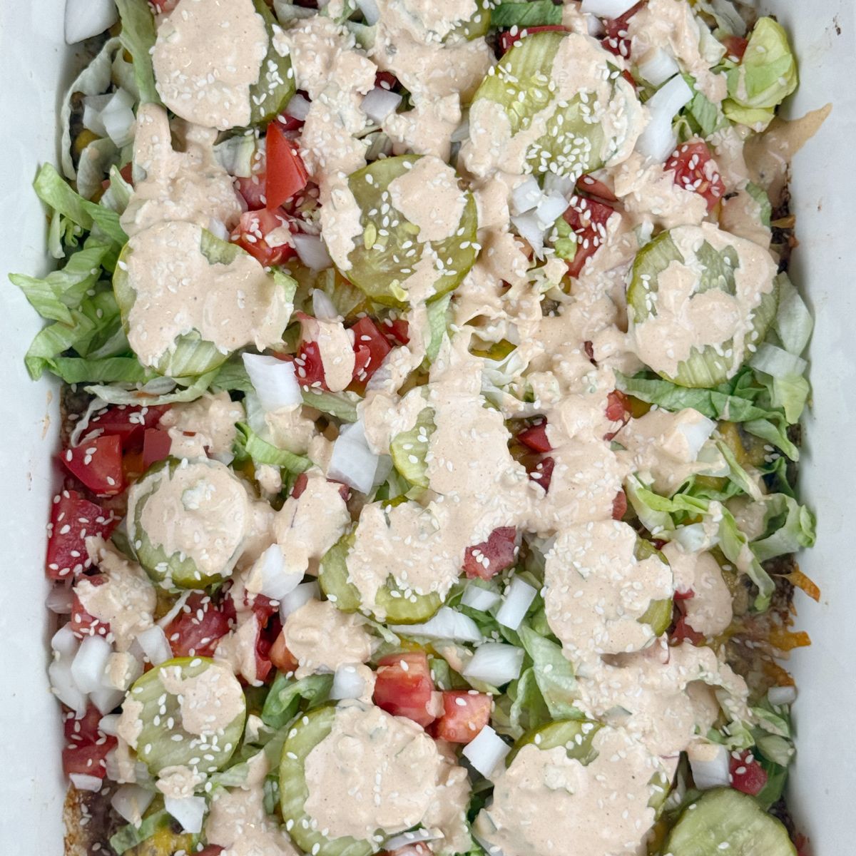 big mac keto casserole