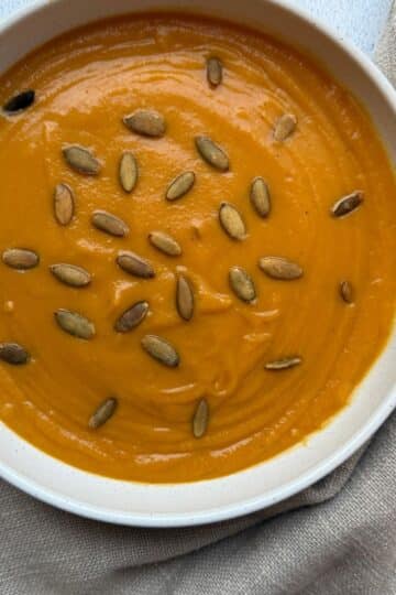 butternut squash and white bean soup